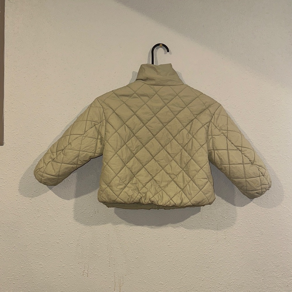 Zara Kids Quilted Puffer Jacket - Cream - Picture 6 of 7